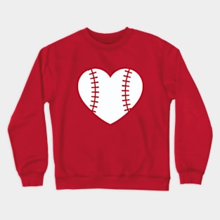 baseball heart Crewneck Sweatshirt